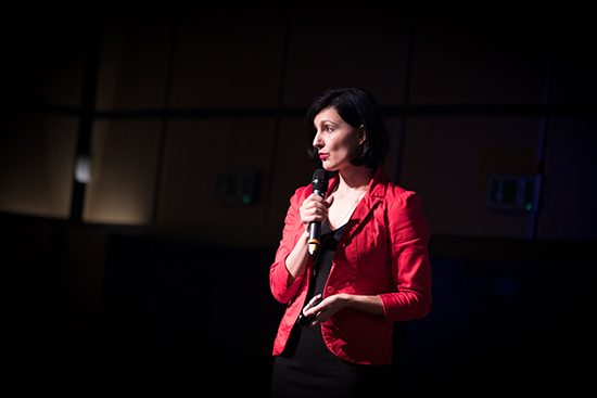 Simona Jahodová jako řečník Logistics Ride 2016